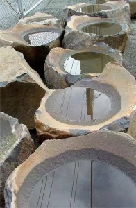 Basalt Birdbath - Magic Stone (2)