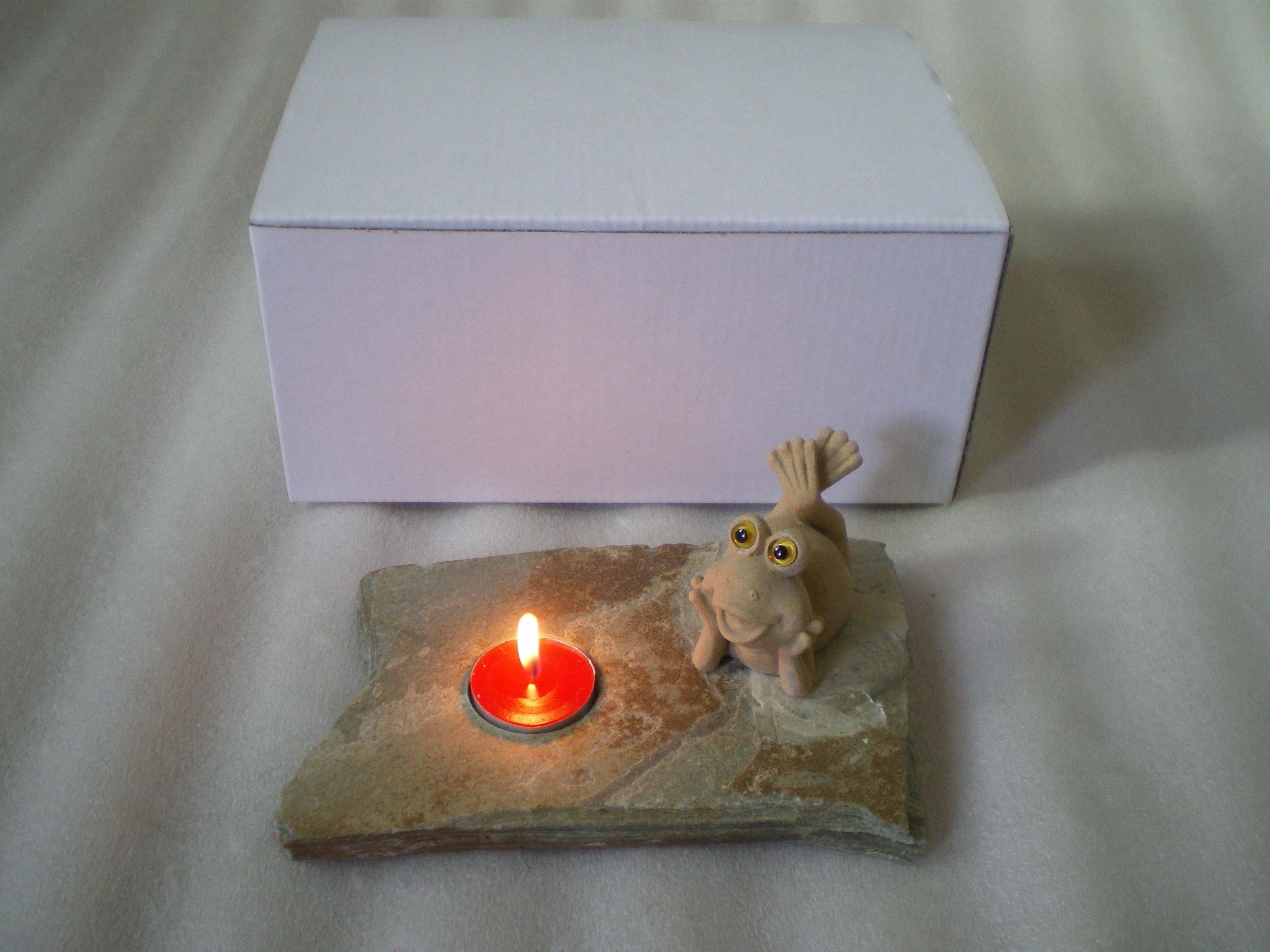 Stone candle holder with lovely animal – Magic Stone