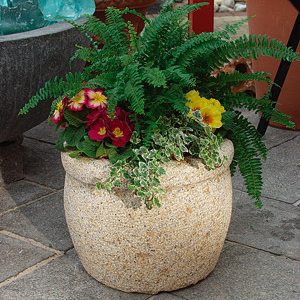 Granite planter flower pot outdoor for garden