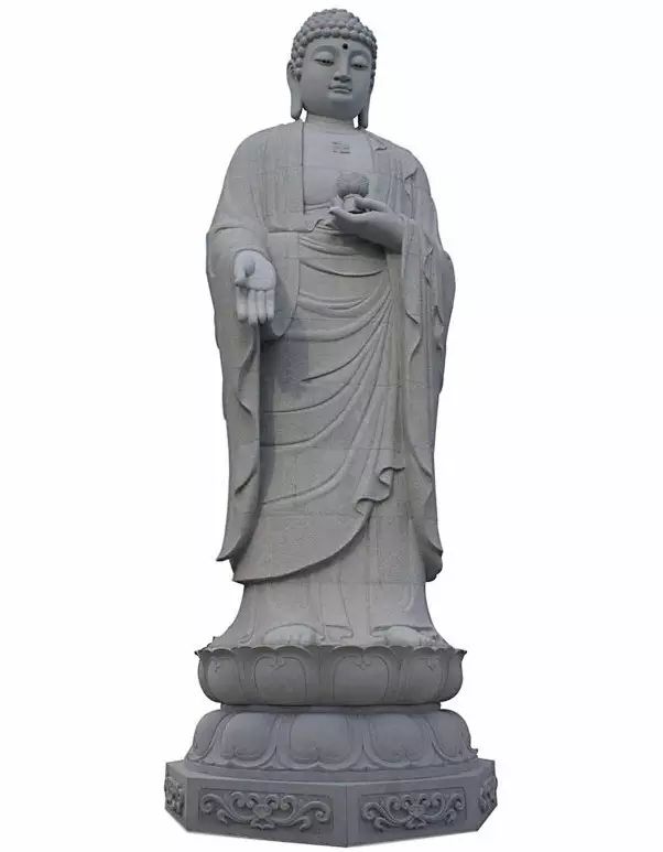 Stone Buddha statue for decor 