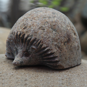 Wholesale cobble stone hedgehog carvings