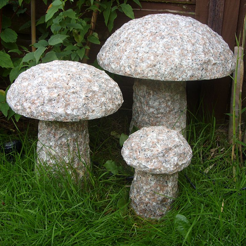 Top Quality Natural Stone Coaster Set -
 Garden decorative stone mushrooms – Magic Stone