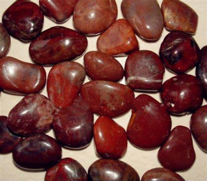 High Polish Red Pebble Stone, 2-4cm / 3-5cm / 5-8cm