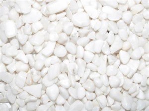 White gravel stones,  2-4mm / 3-5mm / 5-7mm