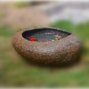 Cobble stone round birdbath for sale