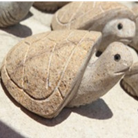 Cobble stone turtul sculpture on sale