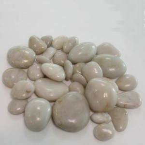 High Polished White Pebble Stone, 1-2cm / 2-4cm / 3-5cm/ 5-8cm