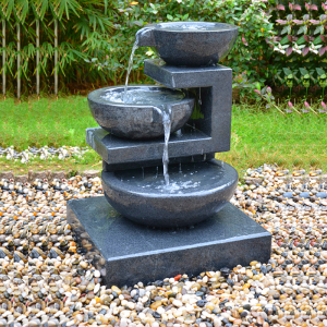 Outside granite  tier water fountain bowls for sale