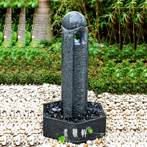 Granite stone water flow fountain  for sale