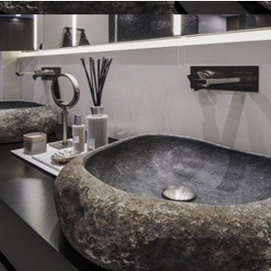 Newly Arrival Slate Stepping Stone – River stone solid surface  sink – Magic Stone