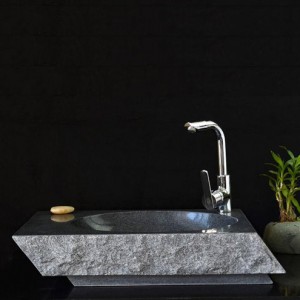 Free sample for Fountain Water Feature - Round granite stone bathroom sink – Magic Stone